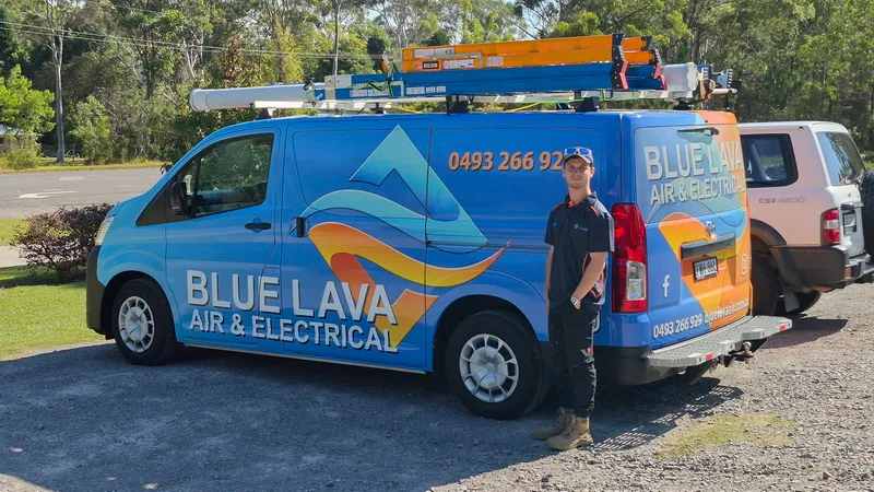 Blue Lava branded service van